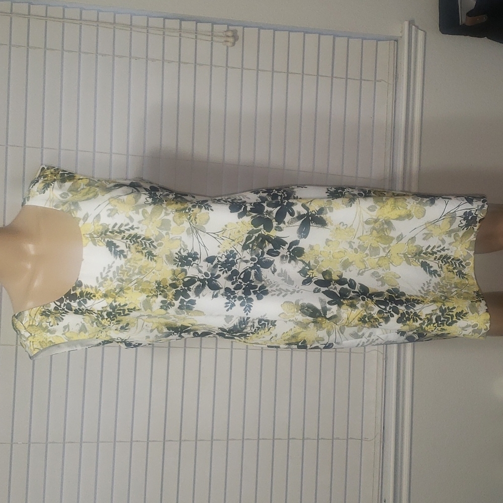 Ann Taylor 12 floral sleeveless midi dress